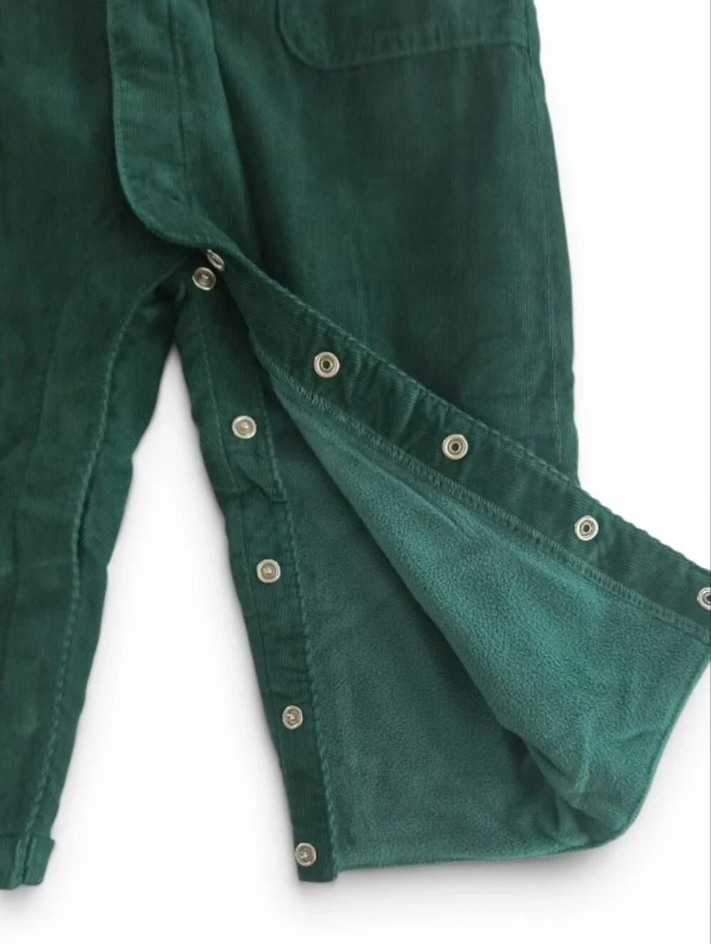 Carter's Dark Green Collared Corduroy Long Sleeve Infant Jumpsuit 18 Months